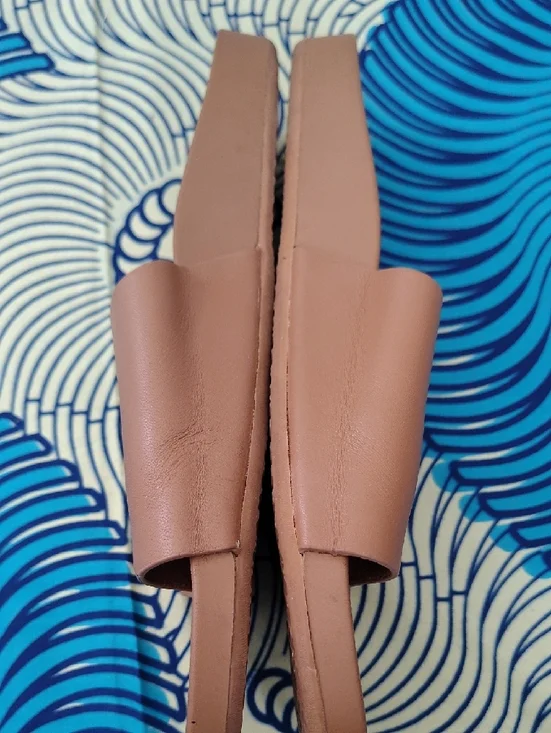 Vans Women's Brown Leather Decon Slide Sandals - Picture 7 of 9